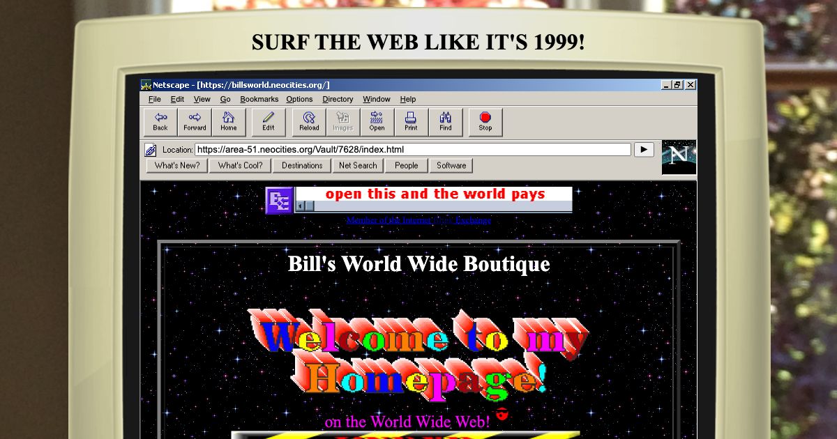 Screenshot of web page.