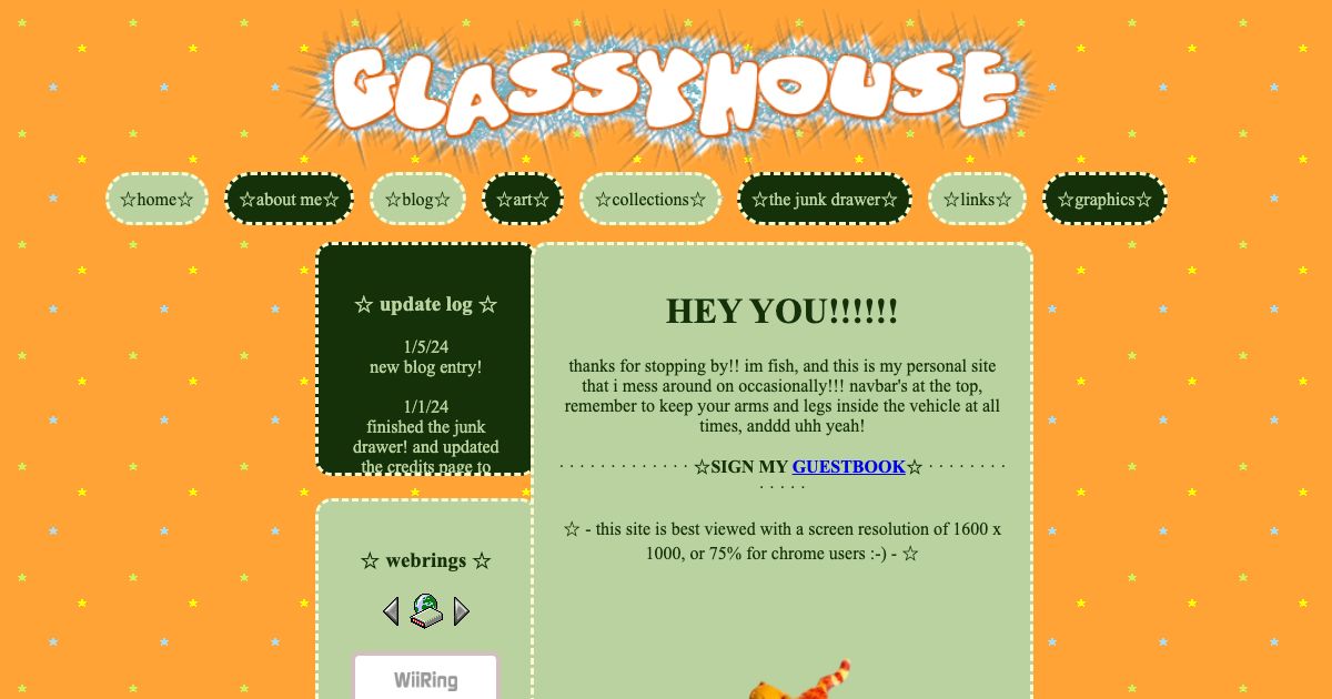 Screenshot of web page.