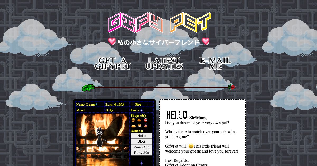 Screenshot of web page.