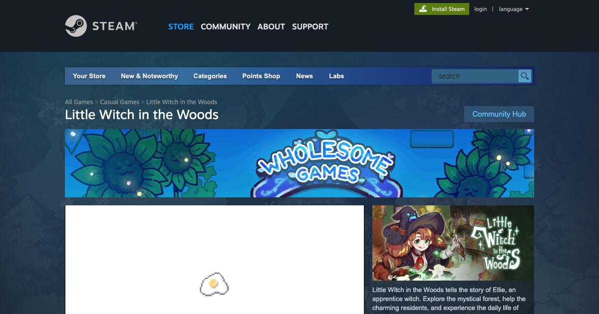 Screenshot of web page.