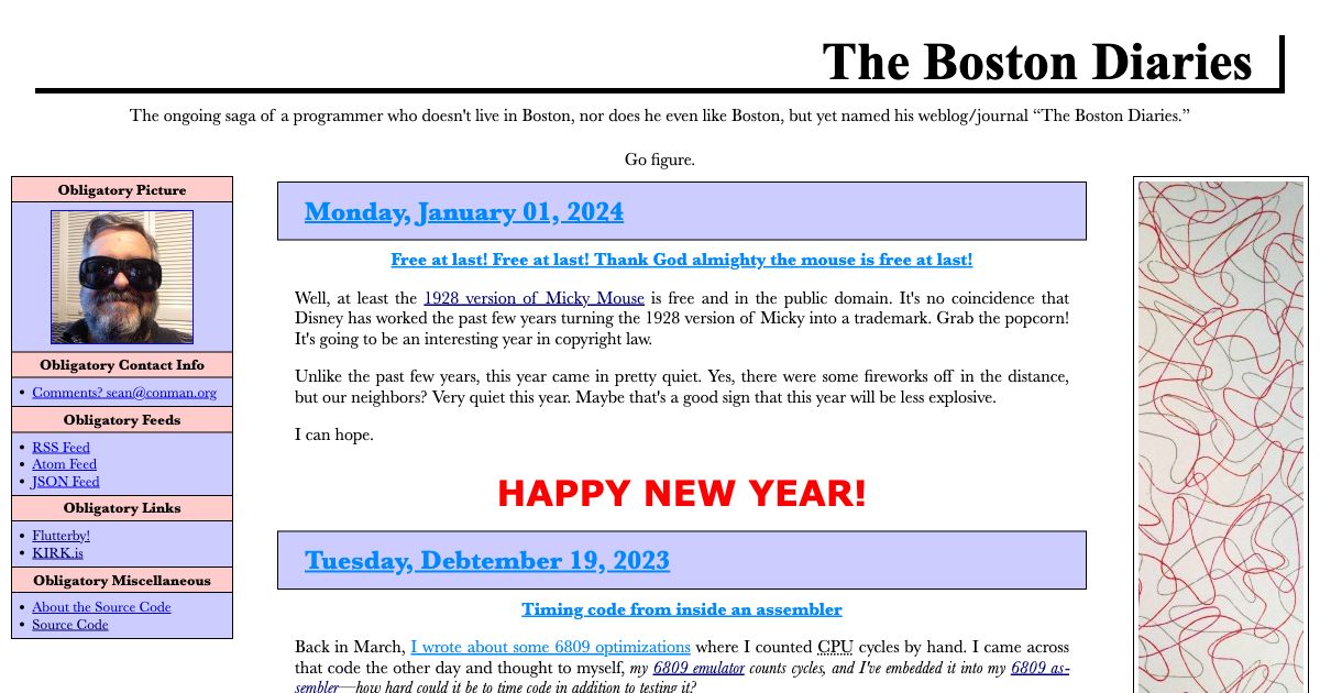 Screenshot of web page.