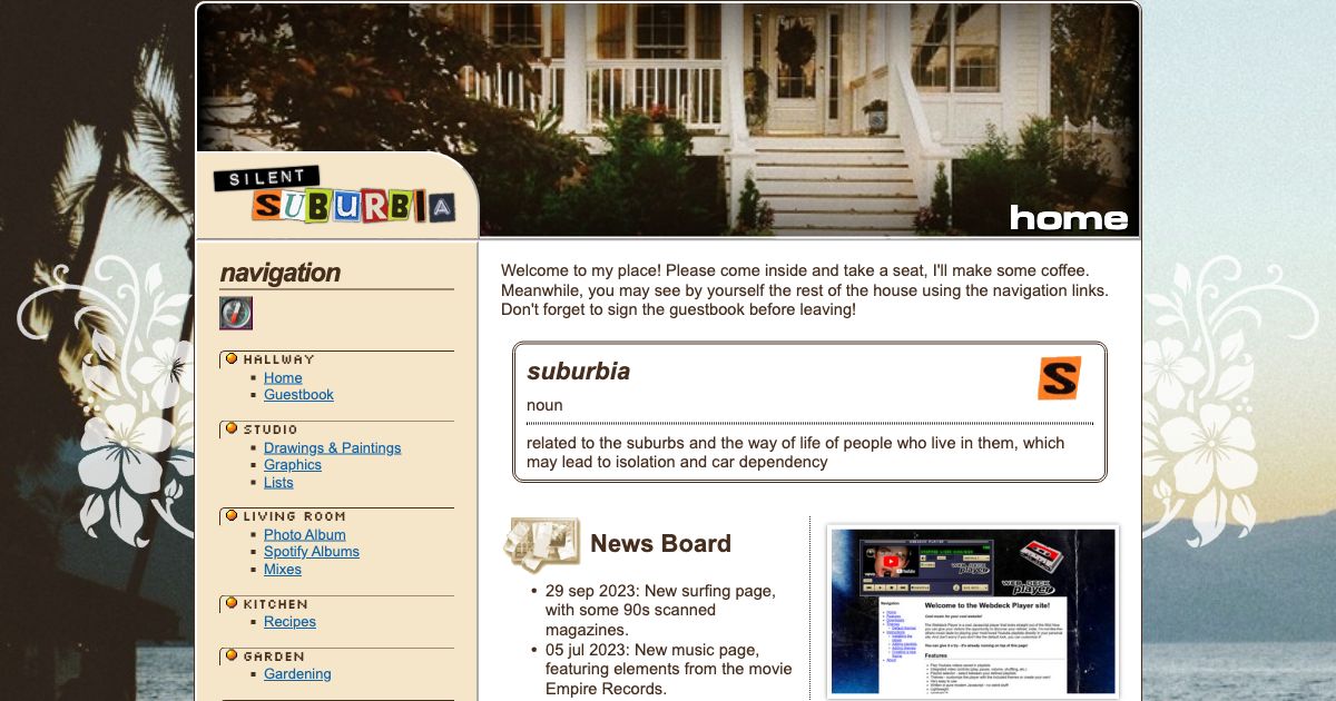 Screenshot of web page.