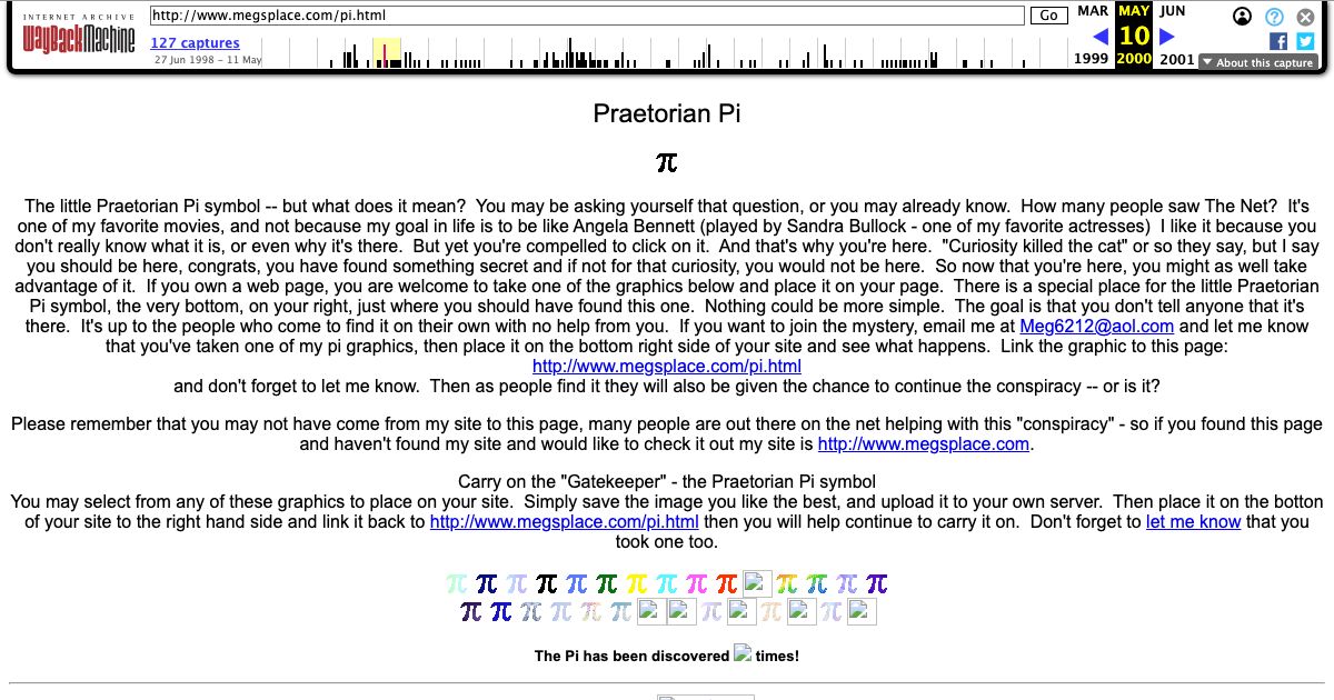 Screenshot of web page.