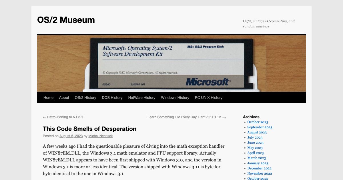 Screenshot of web page.