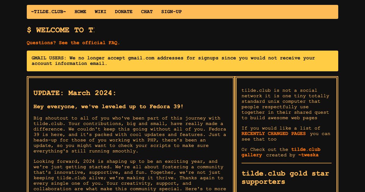 Screenshot of web page.