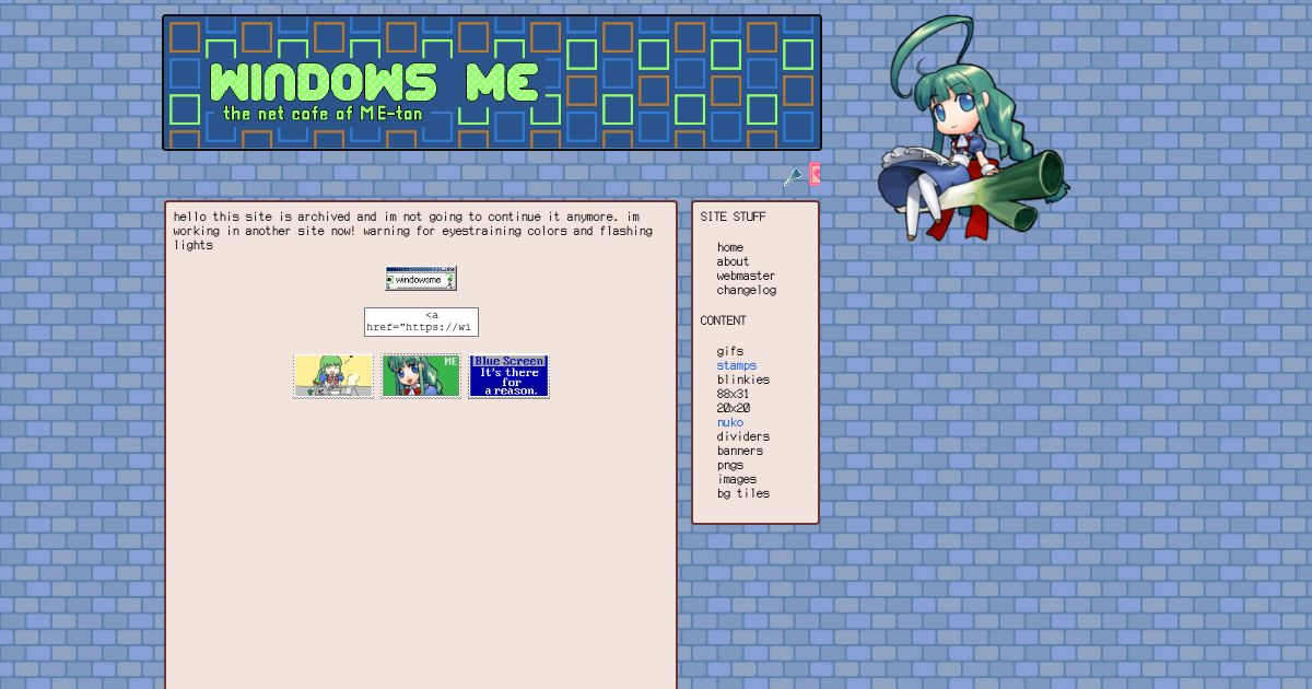 Screenshot of web page.