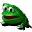 Frog emoji, named Froge