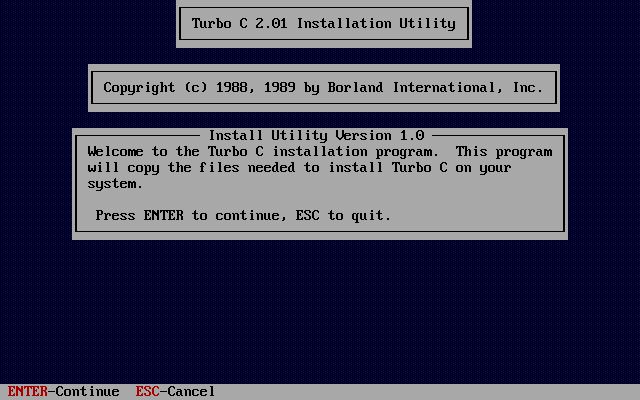 Install Turbo C on Dosbox - Step 1