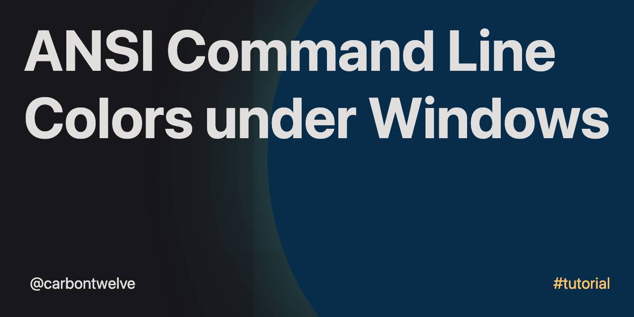 ansi-command-line-colors-under-windows